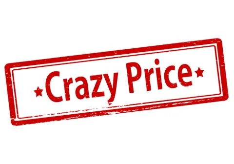 Crazy price Stock Illustration