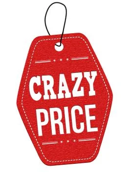 Crazy price stamp Stock Illustration