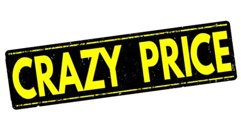 Crazy price stamp Stock Illustration