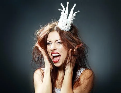 Crazy princess Stock Photos