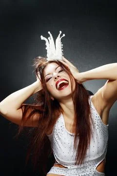 Crazy princess Stock Photos