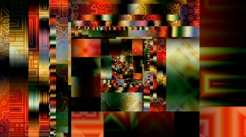 Crazy quilt 2 Stock Footage 564778