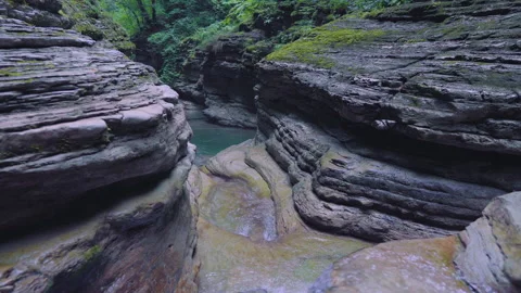 Crazy River Gorge 1 스톡 동영상 135643520