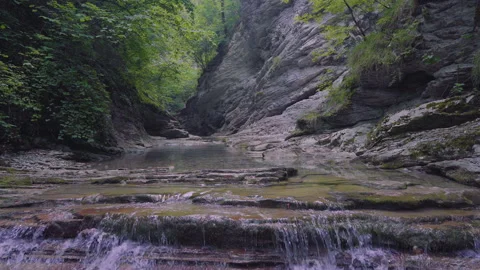 Crazy River Gorge 6 Stock Footage 135794939