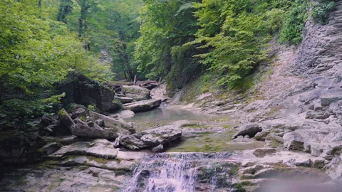 Crazy River Gorge 8 Stock Footage 135809310