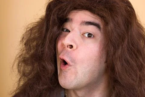 Crazy Rocker Dude Stock Photos