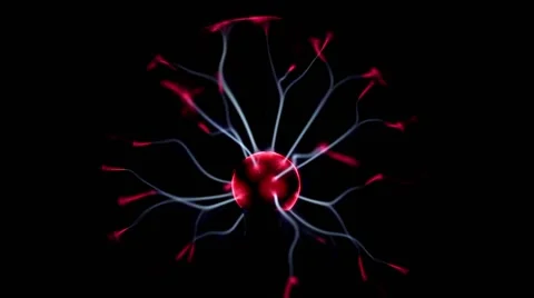 Crazy science plasma ball Stock Footage 45267250