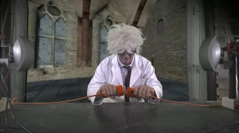 Crazy Scientist Experiment Makes A Leprechaun Appear Video stock 22105517