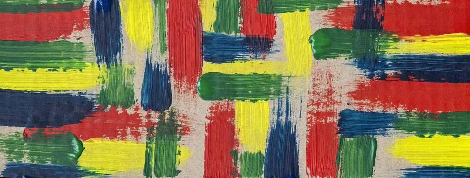 Crazy sketch of a random pattern. Chaos and variety of colors on canvas Illustrazione stock