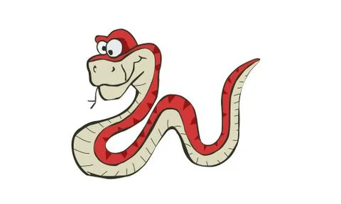 Crazy Snake Illustrazione stock