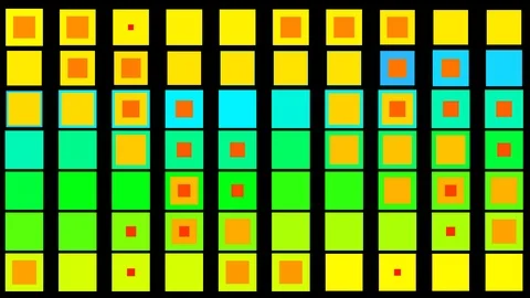 Crazy squares 05 Stock Footage 95595599