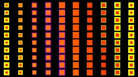 Crazy squares 07 Stock Footage 95595636