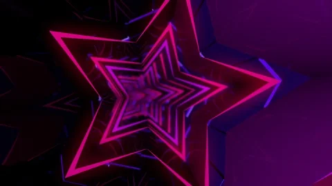 Crazy star tunnel Stock-Footage 72730048