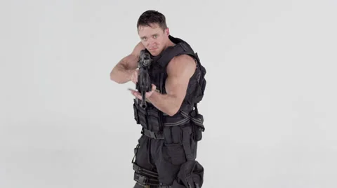 Crazy SWAT Gunman 動画素材 33712547
