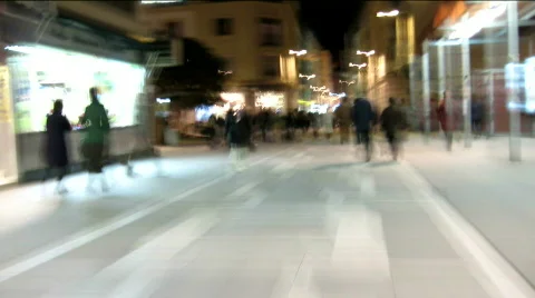 Crazy time-lapse street Stock Footage 571542