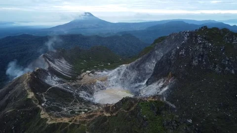 Crazy vulcano, last erupted 2021 Stock Footage 303060823