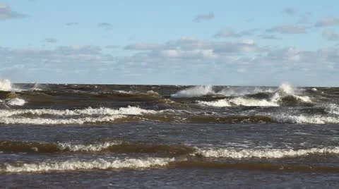 Crazy waves. Stock-Footage 12495727
