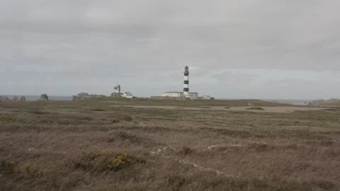 The Creac'h Lighthouse In Ushant Stock Footage 250626857