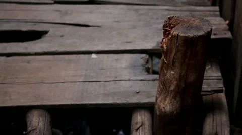 Creaky Wooden Post Video stock 12169317