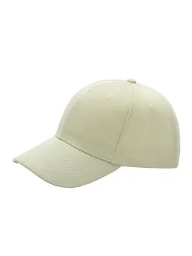 Cream baseball cap side view Stock Photos