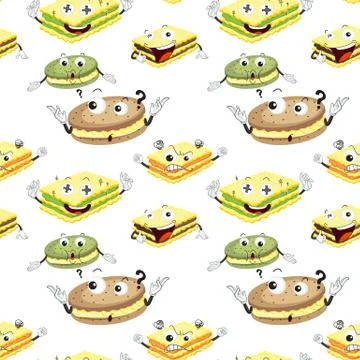 A cream biscuit イラスト素材