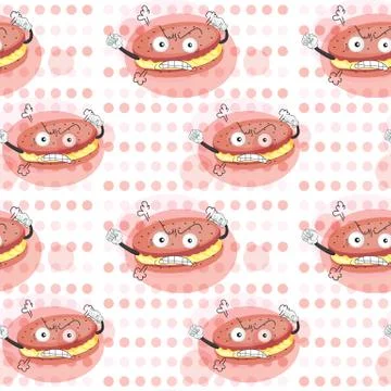 Cream biscuits 스톡 일러스트