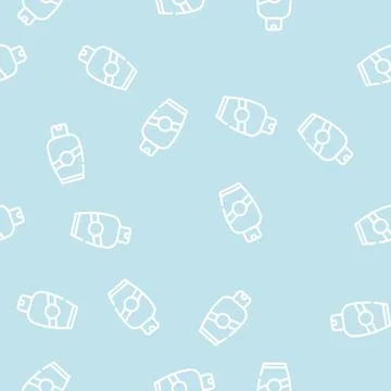 Cream bottle line icon vector isolated illustration 스톡 일러스트