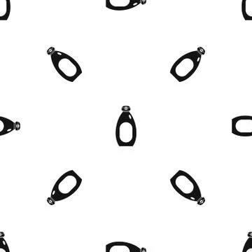 Cream bottle pattern seamless black 스톡 일러스트