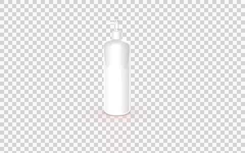 Cream bottle in transparent view Stock Illustration