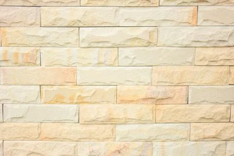Cream brick wall texture Stock Photos