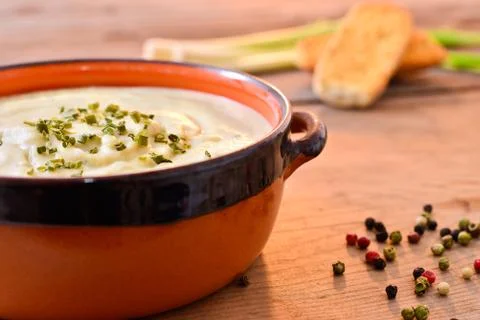 Cream of broccoli Stock Photos