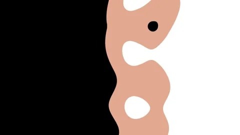 Cream brown and white simple animation wave wipe transition seamless loop Stock Footage 280553511