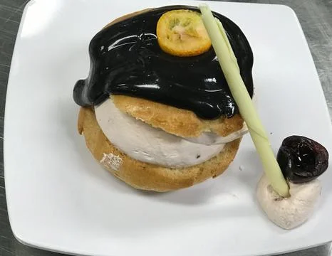 Cream bun Stock Photos