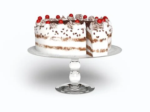 Cream cake Stock Illustration