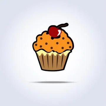Cream cake Stock Illustration