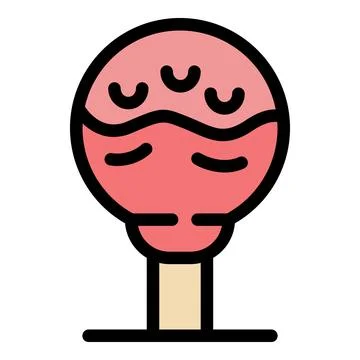Cream candy icon vector flat Stock Illustration