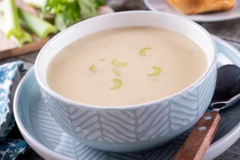 Cream of Celery Soup Stock Photos