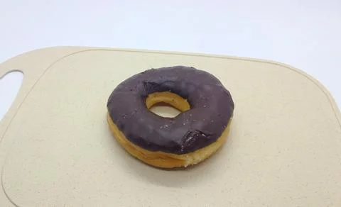 Cream Choco Donut Stock Photos