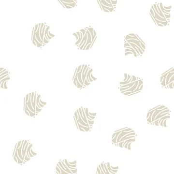 Cream chocolate glyph seamless pattern Stock Illustration