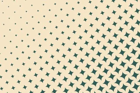 Cream circular forms expand toward the right over a deep teal field, creati.. Ilustração Stock