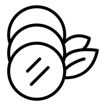 Cream coco tablet icon outline vector. Coconut soap Ilustración de archivo