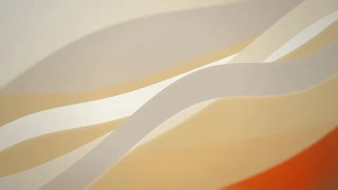 Cream colored geometric bands drift in a seamless loop 動画素材 341665609