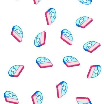 Cream container isometric icon seamless pattern isolated Illustrazione stock