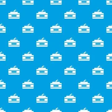 Cream container pattern seamless blue Illustrazione stock