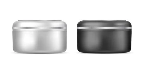 Cream container. Plastic cream jar beauty cosmetic Stock Illustration