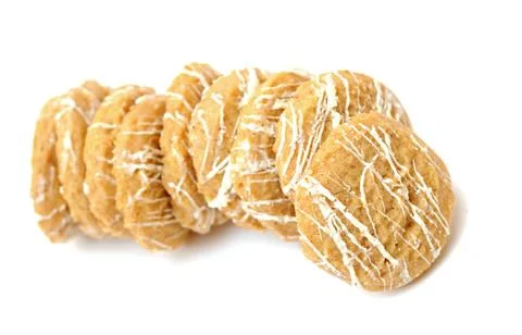 Cream cookies Stock Photos