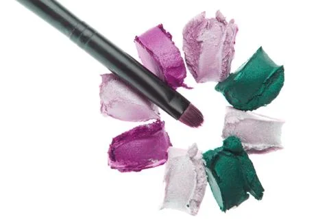 Cream eyeshadows Stock Photos