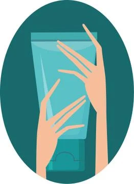 Cream for hands. Stock Illustration