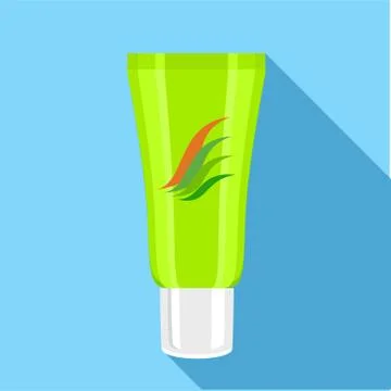 Cream icon, flat style 스톡 일러스트