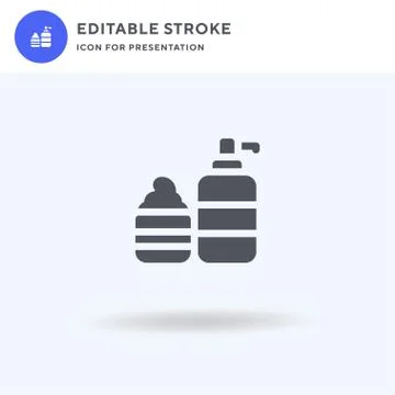 Cream icon vector, filled flat sign, solid pictogram isolated on white, logo Stockillustratie